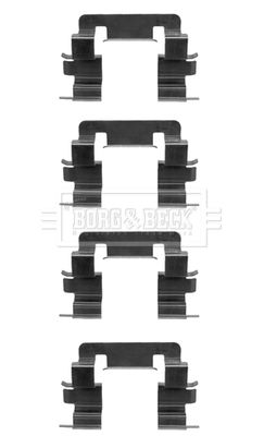 BORG & BECK Комплектующие, колодки дискового тормоза BBK1430